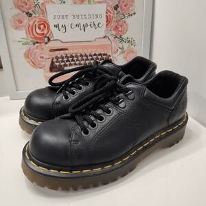 Vintage 90's Doc Martens #8213 Genuine Leather Low Top Chunky Platform Oxford, 8